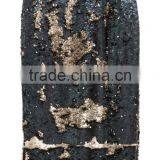 New Arrival Lady Knee Length Fancy Sequin Skirt Wholesale thumbnail-2