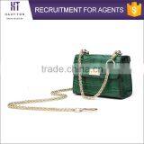 Professional Women's Mini Hard Chain Messenger Bags High Quality Casual Ladies Genuine Split Cow Leather Sling Shoulder Bags thumbnail-5