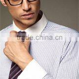 New Design Small Checked Blends Cotton Men Shirt SL0068 thumbnail-3