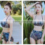 Three Pieces Bikini Sets Bohemia School Girls Beach Wear thumbnail-2