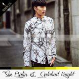 Cool Style Most Popular Casual Long Sleeve Half Black Half White Shirt With T-shirt Production Turkey thumbnail-3