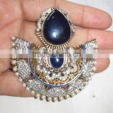 Sterling Silver Blue Gemstone Dangler EARRING Pair thumbnail-5