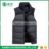 Hot Selling Custom Logo Winter Thick Warm Cotton Padded Down Vest for Man thumbnail-4