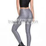 MGOO 2017 Fashion Manufacturer Custom Jersey Leggings 90 Polyester 10 Spandex Leggings Grey Mermaid Scale Print thumbnail-4