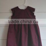 Wholesale Girls Prinecess Dress Baby Clothes Plain Color Baby Cotton Frocks Designs Party Wear Dresses thumbnail-1