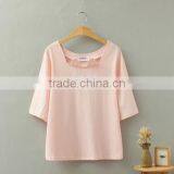 Female Summer Small Pure and Fresh and the Short Sleeve T-shirt Loose Thin Sweet thumbnail-3