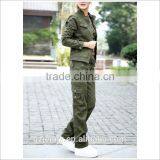 Wholesale Factory Supply Custom Sexy Girls Military Suit Olive Green Uniform thumbnail-1