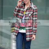 New Arrival Style High Quality Men Long Sleeves 100% Cotton T-shirt Flannel Shirts Wholesale Custom Plaid Shirt thumbnail-5