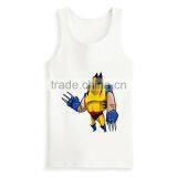 Fashion Latest Design Print Bulk Mens Sleeveless Tank Top Tee White T-shirts thumbnail-5