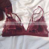 Runwaylover 5385 Hot Sale Ladie Sexy Velvet Bra and High Waist Sexy Panty Set thumbnail-2