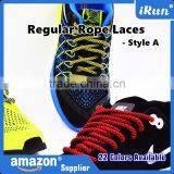 Red Polyester Laces - Muti-Style Regular Rope Laces for Basketball Shoes - Retail Packaging - 22 Lace Color Available thumbnail-4