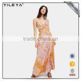 OEM & ODM Offer Chinese Stylish Spaghetti Strap Maxi Summer Dresses for Young Women,dresses Maxi Women Summer Boho Sexy Ladies thumbnail-1