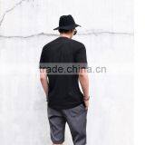 Men's Double Front Zipper Round Tee thumbnail-4