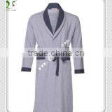 Kimono Collar 100% Cotton Terry Velour Bathrobe for Man thumbnail-2
