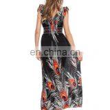 Beautiful Peacock Bangkok Maxi Dresses Wholesale thumbnail-2