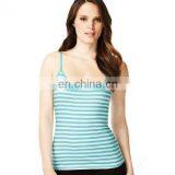 T-WV502 Summer Ladies Spaghetti Strap Tank Top Striped Singlet thumbnail-2