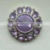 2013 Fashion Metal Round Sparkly Rhinestone Button