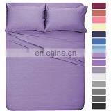 Home Textile Wholesale Doubl Single Quilted 4 Pcs Luxury King Size Bed Sheet Set 100% Cotton Bed Sheet Set thumbnail-6