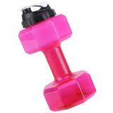 Wholesale 2600ml PET Material Fitness Sports Dumbbell Shape Shaker Water Bottle for Gym thumbnail-2