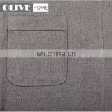Custom Made Grey French Exquisite Cuffs Shawl Collar Wholesale Bathrobe Hotel for Men thumbnail-6