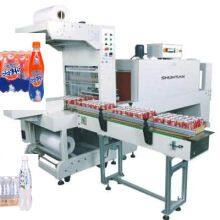 Automatic pe film shrink wrapping machine pet bottle over wrapping packaging machine