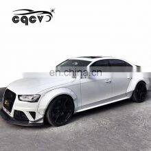 Beautiful Carbon Fiber CQCV Style Body Kit for Audi A4 Front Lip Rear Lip Side Skirts Wide Fender With Assembly Accessories thumbnail-2