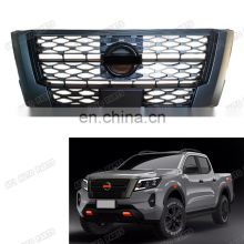 OE style Black Color High ABS Car Front Grille For Navara NP300 2021