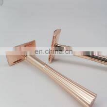 China Wholesale Double Edge Charm Star Safety Metal Shaver Non-disposable Straight Shaving Eco-friendly Chrome Razor thumbnail-3