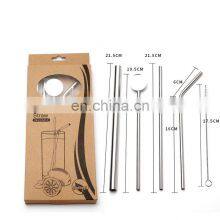 2022 New Arrival Wholesale Stainless Steel Christmas Eco Friendly Reusable Metal Drinking Straws thumbnail-4