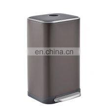 Hot Sale 32L Kitchen Dustbin Wholesale Stainless Steel Dustbin Pedal Trash Bin With Soft Close