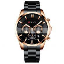 Brand CURREN Men's Watch Men's Calendar Business Watch Multi-function Six-hand Steel Band Quartz Watch thumbnail-3