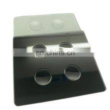 High Quality Silkscreen Printed Glass for Electronic Switch Glass Panel