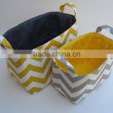 Cute Stripes Fabric Easter Basket Candy Halloween Bag Quality Choice thumbnail-4