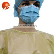 Factory Mass Production Hot Sales Good Quality Customized OEM Level 2 Disposable 35GSM PP+PE Nonwoven Isolation Gown thumbnail-4