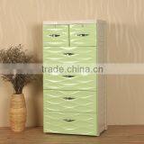 Raised Grain Surface Design Plastic 5 Drawer Unit Storage Cabinet thumbnail-4