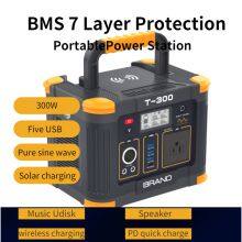 COOLADEA Portable Energy Storage Output 110VAC 60Hz Lithium Ion Battery Power Station 300w thumbnail-3