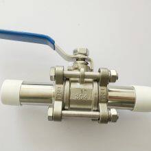 Stainless Steel Three-piece Welded Extended Valve With Full Port Design thumbnail-2