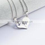 Fashion Jewelry 2016 316l Stainless Steel Jewelry Heart Pendant Necklace Necklaces For Couple Quality Choice Most Popular thumbnail-4