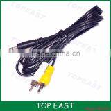 Black 3.5mm Male to Dual 2 RCA Stereo Audio Male Cable 2 Male to 1 Female Audio Cable thumbnail-2