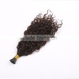 Brazilian human hair afro kinky curly colored curly i tip hair extensions kinky curly type                        
                                                                                Supplier's Choice