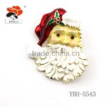 new Santa Claus head alloy copper brooch cheap Christmas series wholesale jewelry