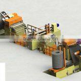 steel coiler machine with hold down arms device