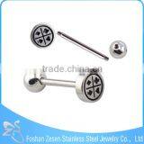 Factory Customized Poker Shape Penis Tongue Piercing Jewelry