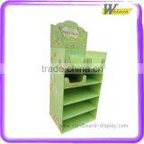POP Floor Cardboard Display Stand for Supermarket/store Retails, OEM Professional Factory