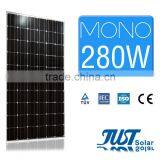 High Quality 280 Watt Monocrystalline Solar Panel for Home Solar Panel Kits Paneles Solares With CE Tuv