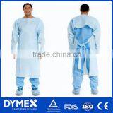 Latex Free Thumb Up Fluid-Proof Coated Over The Head Isolation Gown