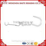 Carabiner Wholesale China Supplier Hardware Steel Nickel Plated Pig Nose Ring With S Hook and 4293W Hook in Rigging Manufacturer thumbnail-2