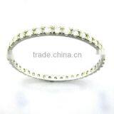 925 Silver Bangle Bracelet Silver Bangles with CZ