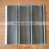 Interior Decoration of Pvc Wooden Design Two Grooves Wall Panel thumbnail-1