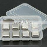 8pcs Whisky Cube FDA Reusable Whiskey Stainless Steel Ice Cube thumbnail-1